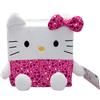 Hello Kitty, Cubeez, peluche 20 cm3, modello Hello Kitty, vestito cuori, per bambini fin dalla nascita, HKT214