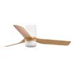 FARO MINI PUNT TUB LED - Ventilatore luminoso da soffitto Ø 900 mm con motore DC - 3 pale