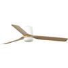 FARO PUNT TUB LED - Ventilatore luminoso da soffitto Ø 1300 mm con motore DC - 3 pale