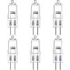LedWekei Lampadine alogene G6.35, lampadina 24 V 150 W Lampadina a capsula trasparente a 2 pin, lampadine dimmerabili a luce bianca calda 2700 K (confezione da 6)