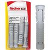 Fischer Fissaggio per Mensola a Scomparsa PFM 10 K in Blister, 4 Tasselli per Murature Piatte e Compatte, 504549