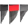 TEKTON, Set di chiavi a L con estremità sferica esagonale e stella con supporti, 41 pezzi (1,3-10 mm, T6-T50) | KEY91002