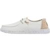 HEYDUDE Hey Dude Wendy Chambray Moc Toe Shoes - Scarpe da Donna, Sabbia Bianca, 37 EU