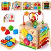 giocattolo Montessori, cubo attività, 8 in 1, gioco educativo, bambini 1-3 anni