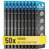 ABSINA 50x Batteria CR2025 3V - CR2025 batteria anti perdite & lunga durata - CR 2025 batteria 3V, batteria 2025 bottone, pila CR2025, batterie 2025, pile CR2025, pila 2025, pile 2025 bottone