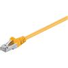 Goobay 6 cavi patch Goobay 50869 CAT 5e, F/UTP, giallo, 50 m - Conduttore in alluminio rivestito in rame (CCA)