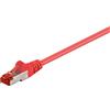 Goobay 80 cavi patch Goobay 68280 CAT 6, S/FTP (PiMF), rosso, 3 m - Conduttori in rame (CU), guaina senza alogeni (LSZH)