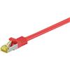 Goobay 80x Goobay 91616 Cavo patch RJ45 CAT 6A S/FTP (PiMF), 500 MHz con cavo CAT 7 grezzo, rosso, 3 m - Guaina del cavo senza alogeni LSZH, rame, spina RJ45 (CAT 6A)
