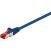 Goobay 280x Goobay 92452 Cavo patch CAT 6, S/FTP (PiMF), blu, 0,15 m - conduttore in rame (CU), guaina senza alogeni (LSZH)