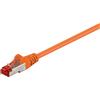 Goobay 80 cavi patch Goobay 93473 CAT 6, S/FTP (PiMF), arancioni, 3 m - conduttori in rame (CU), guaina priva di alogeni (LSZH)