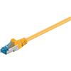 Goobay 10x Goobay 93781 Cavo patch CAT 6A, S/FTP (PiMF), giallo, 3 m - Conduttore in rame (CU), guaina senza alogeni (LSZH)