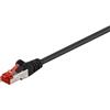 Goobay 80 cavi patch Goobay 95508 CAT 6, S/FTP (PiMF), neri, 3 m - Conduttore in alluminio rivestito in rame (CCA)