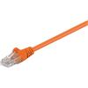 Goobay 250x Goobay 95560 Cavo patch CAT 5e, U/UTP, arancione, 1,5 m - Conduttore in alluminio rivestito in rame (CCA)