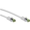 Goobay 200x Goobay 61103 Cavo patch CAT 8.1 GHMT, S/FTP (PiMF), bianco, 0,5 m - conduttore in rame, guaina LSZH senza alogeni
