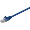 Goobay 250x Goobay 95554 Cavo patch CAT 5e, U/UTP, blu, 1,5 m - Conduttore in alluminio rivestito in rame (CCA)