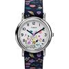 Timex Weekender TW2V45900 - Orologio al quarzo con quadrante bianco e cinturino floreale blu, 31 mm