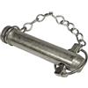 cyclingcolors perno traino trattore gancio rimorchio attacco asse spina scatto spinotto carrellino acciaio auto, 25mm x 136mm