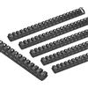 PATIKIL 32mm (1-1/4) Dorsi Rilegatura Plastica, 50Pz, 21 Anelli Spirale per Rilegatura a Spirale Capacità 265 Fogli Formato Lettera per Rilegare Fogli Carta, Quaderni, Calendari, Nero