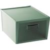 Snips, Yoga, Contenitore Porta Oggetti, 15 LT, Scatola Porta Oggetti, Contenitore Plastica Salva Spazio, Box Organizer Verde, 37 x 27.7 x 33 cm, Apertura Frontale, Made in Italy