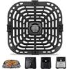 GWYXC Air Fryer Accessories for Instant Pot Vortex 6 in 1 6 QT Gourmia GAF735 GAF685 6 QT Air Fryer, Original Air Fryer Replacement Tray Grill Pan Plate Crisper Plate Rack Parts,Dishwasher Safe