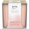 ipuro - Candela decorativa ipuro time for a hug - candele profumate sensuali e puristiche in vetro - candele profumate intense con note di cookie alla vaniglia - elegante candela per un'esperienza di