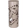 Generico Portaombrelli Cuore Tortora Ø21 h.55 cm