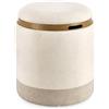 Bizzotto Pouf Deva Contenitore con Vassoio colore Legno Naturale e Grigio Scuro