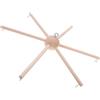 TOGEVAL Telaio Mobile in Legno a 6 Gambe Supporto Stabile e Struttura Affidabile, Decorazione Sferica per Appender Campanelle e Giocattoli Stanza del Ragazzo Ragazza