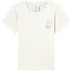Champion Legacy Girls, T-Shirt Girocollo con Grafica, S, Beige, Beige, S