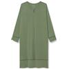 Ulla Popken Camicia da Notte da Donna Taglie Forti, Taglie Forti, con Orlo Cava sull'Orlo e sulle Maniche Lunghe. Bordi ondulati, Girocollo con Piccola Apertura e Bottone per Gioielli.