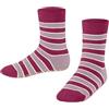 FALKE Simple Stripes K Hp Cotone Con Suola In Gomma, Calze da casa Unisex - Bambini e ragazzi, Blu Space Blue 6116, 19/22 EU