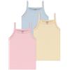 Petit Bateau Set di Canottiere per Bambini in Cotone a Righe