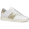 Geox D Jaysen E, Scarpe da Ginnastica Donna, White/Silver, 37 EU