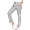 Irdcomps Pantaloni Sportivi Donna in Cotone Pantaloni Jogger Donna Elasticizzato Pantaloni Tuta Donna con Tasche e Coulisse Pantaloni Lunghi Donna per Allenamento Jogging Fitness Grigio Scuro1 XL