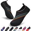 SAGUARO Scarpette Scoglio Uomo Donna Scarpe da Sport Acquatici Barefoot Scarpe da Piscina Spiaggia Canottaggio Mare Fiume Nuoto Surf Vela Calzini per Immersione (Grigio,46/47 EU)