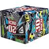 SPORTNOW 3 in 1 Plyo Box in PU, Piattaforma Pliometrica per l'Allenamento con i Salti, Scatola Pliometrica per l'Esercizio in Casa, Palestra e all'Aperto, 76 x 61 x 51cm, Multicolore