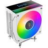 Mars Gaming MCPU-LCD, Dissipatore CPU 300W TDP, 6x Heatpipes HCT, Ventola 120mm, Schermo LCD, ARGB Dual Zone Infinity Mirror, Nucleo di Rame Iperbilanciato, Compatibilità Intel e AMD, Bianco