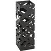 HAKU Portaombrelli nero, metallo - Dim. L 16 cm x A 48 cm x P 16 cm, Stile Moderno