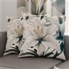 PETTI Artigiani Italiani - Coppia di Federe Cuscino 30x30 cm in Microfibra, Cuscini Arredo Camera da Letto, Divano, Salotto, Set 2 Fodere Copricuscino, Federa Floreale 31, 100% Made in Italy