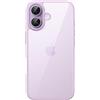 JETech Cover per iPhone 17 6,3 Pollici, Antiurto Cellulare Paraurti Custodia, Solida Colore Opaco TPU Telaio, Anti-Graffio Retro Trasparente (Lavanda)
