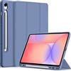 EasyAcc Custodia per Samsung Galaxy Tab S10 Lite/ S10 FE 10.9" 2025/ S9 FE 10.9" /S9 11 pollici con porta S Pen - Ultra sottile con funzione stand Slim in pelle PU, Blu-grigio