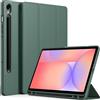 EasyAcc Custodia Cover Compatibile con Samsung Galaxy Tab S10 Lite / S10 FE 10.9 Pollici 2025 / S9 FE 10.9 Pollici 2023 / S9 11 Pollici 2023 con Cover Leggero Supporto,Verde Scuro