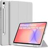 EasyAcc Custodia per Samsung Galaxy Tab S10 Lite/ S10 FE 10.9" 2025/ S9 FE 10.9" /S9 11 pollici con supporto per penna S - Ultra sottile con funzione leggio Slim in pelle PU, colore: Grigio chiaro