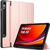 EasyAcc Custodia Cover Compatibile con Samsung Galaxy Tab S10 Lite / S10 FE 10.9 Pollici 2025 / S9 FE 10.9 Pollici 2023 / S9 11 Pollici 2023 con Cover Leggero Supporto,Rosa