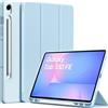 EasyAcc Custodia Cover Compatibile con Samsung Galaxy Tab S10 Lite / S10 FE 10.9 Pollici 2025 / S9 FE 10.9 Pollici 2023 / S9 11 Pollici 2023 con Cover Leggero Supporto,Bianco Ghiaccio Blu