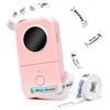 Phomemo D30 Etichettatrice Etichette Adesive Bluetooth Portatile - Mini Stampante per Etichette Personalizzate - Compatibile con iOS & Android e 1 Rotolo Incluso, Rosa