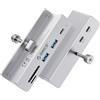 ORICO Hub USB 3.2, 10Gbps Hub-USB in Alluminio con Porta Alimentazione 5V, 5 Porte Distributore USB con 2 Tipo-A 3.2 e 1 Tipo C3.2, Lettore SD/TF 3.0, Cavo 100cm (C su A/C) per Monitor e Scrivanie