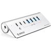ORICO USBC 3.2 Gen 2 Hub 7 Porte, 10 Gbps Hub USB C con 4 Tipo A, 2 Tipo C, PD 60W, Multiporta Adattatore in Alluminio con 0.5m Cavo per Macbook, Macbook Pro, Scrivania