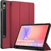EasyAcc Custodia Cover Compatibile con Samsung Galaxy Tab S10 Lite / S10 FE 10.9 Pollici 2025 / S9 FE 10.9 Pollici 2023 / S9 11 Pollici 2023 con Cover Leggero Supporto,Bordeaux