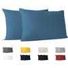 Dreamzie Federa Cuscino Cotone 40x70 cm Blu (Set da 2), OEKO-TEX